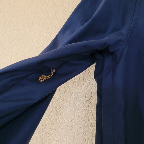 BONOBOS Full Zip Snap Element Jacket Sz L Navy Blue Pockets Cotton Nylon Stretch - Picture 11 of 14